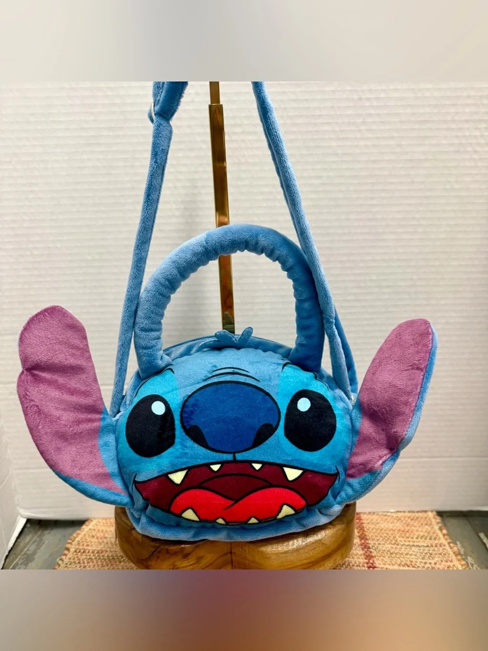 Disney Stitch Shoulder bag plush purse,Head is Lilo & Stich